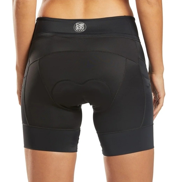 De soto Women’s Riviera Tri Short biker short performance black size S - Picture 5 of 11